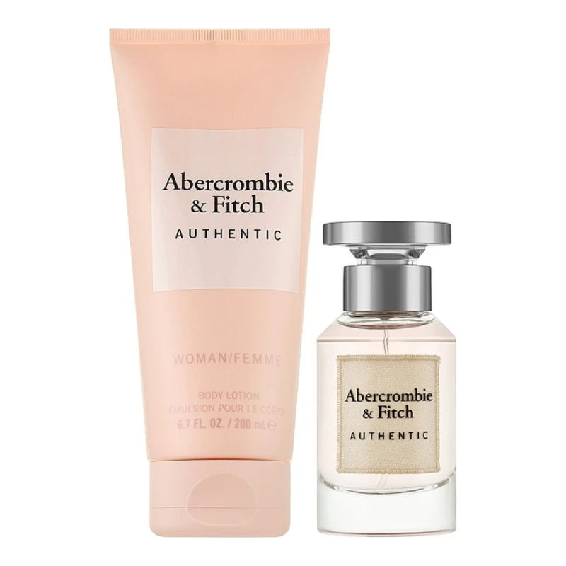 Image of Abercrombie & Fitch Abercrombie & Fitch Authentic Woman Gift Set (Eau De Parfum Spray 50ml Body Lotion 200ml)