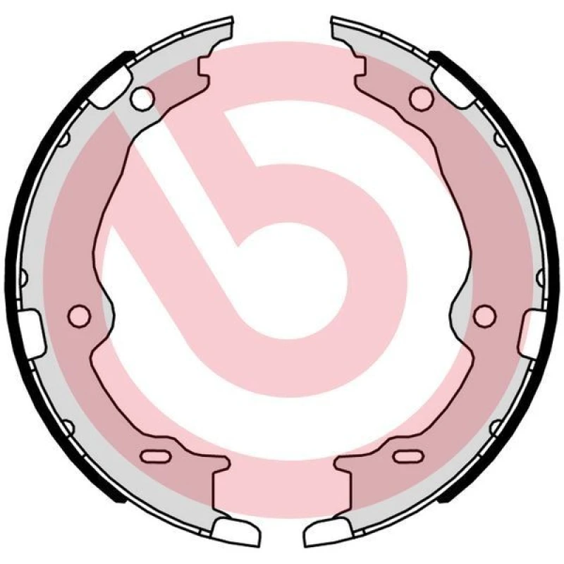 Image of BREMBO Handbrake shoes BREMBO S 83 572