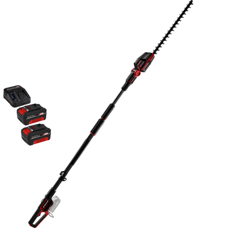 Image of Einhell Professional GP-HH 18/50 Li T BL 18v Cordless Brushless Telescopic Hedge Trimmer 500mm 2 x 4ah Li-ion Battery Charger GP-HH 18/50 Li T BL