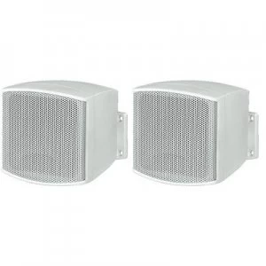 image of Monacor MKS-26/WS Wall speaker 20 W 8 Ω White 1 Pair