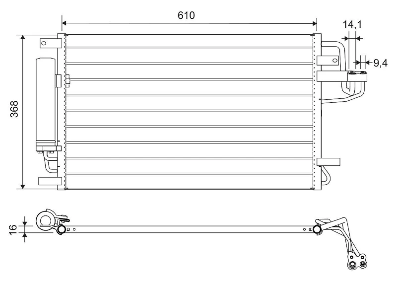Image of Air conditioning condenser VALEO 812716
