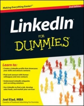Image of Linkedin for Dummies by Joel Elad Paperback