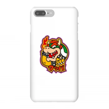 image of Nintendo Super Mario Bowser Kanji Phone Case - iPhone 7 Plus - Snap Case - Gloss