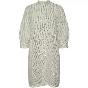 image of Vero Moda Crystal Dress - Beige