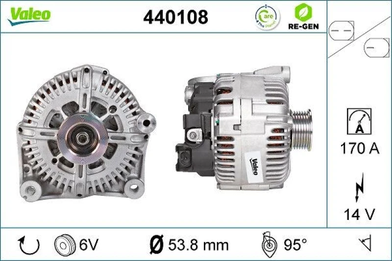 Image of Alternator VALEO 440108