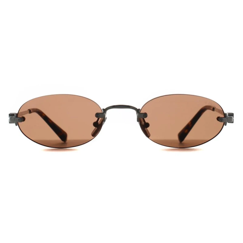 Image of Miu Miu Miu Miu Women Square Silver Brown MUA54S Silver One Size Female 8056262521533