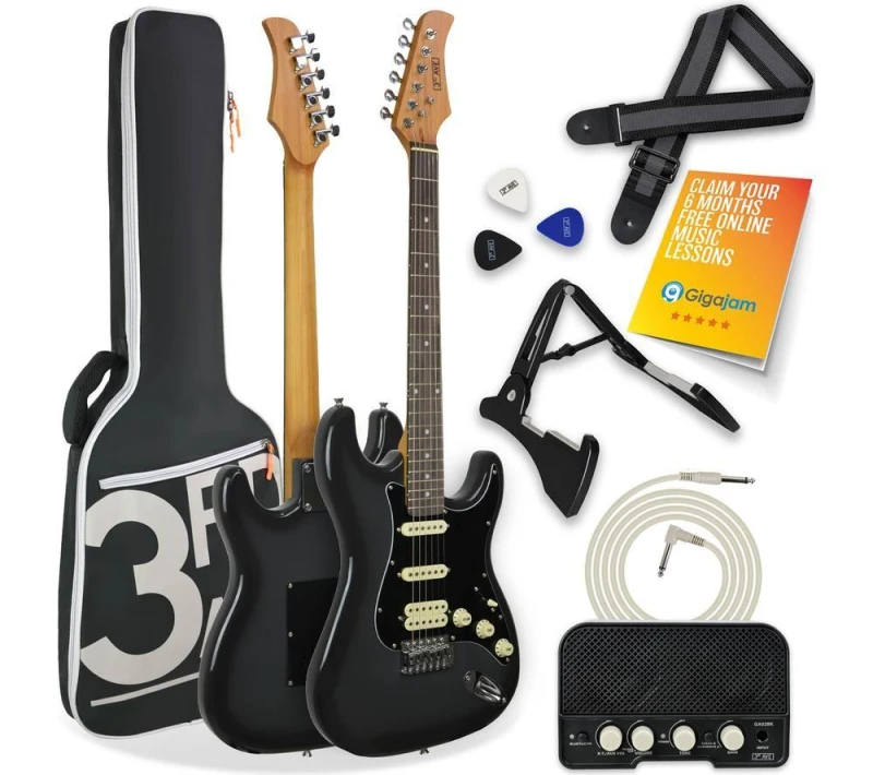 Image of 3Rd Avenue Stateside Series Electric Guitar Pack - Rushmore Grey XF213AGYPK