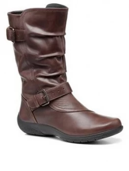 Image of Hotter Sherbourne Calf Boots, Brown, Size 4, Women