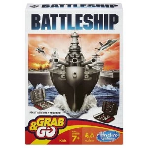 Image of Battleship Grab and Go Travel Board Game