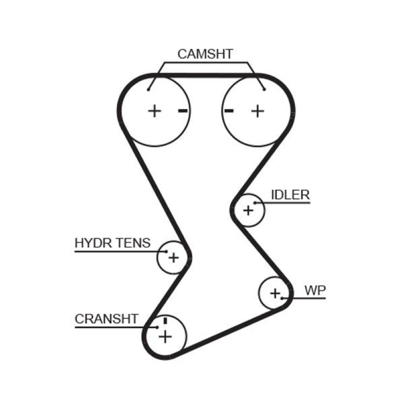 Image of GATES Timing Belt GATES T246