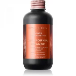 Image of Revolution Haircare Tones For Brunettes Tinted Balm For Brown Hair Shades Shade California Orange 150ml