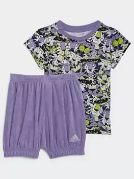 Image of Boys, adidas X Marimekko Graphic Summer Set, Yellow, Size 9-12 Months