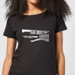 Image of The Best Way To Cut Them Carbs Womens T-Shirt - Black - 3XL - Black