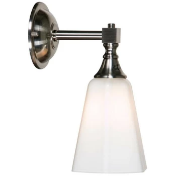 image of Linea Verdace Lighting - Linea Verdace Classic Bathroom Wall Light Satin Nickel IP44