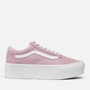 Image of Vans Old Skool Stackform Suede and Canvas Trainers - 4
