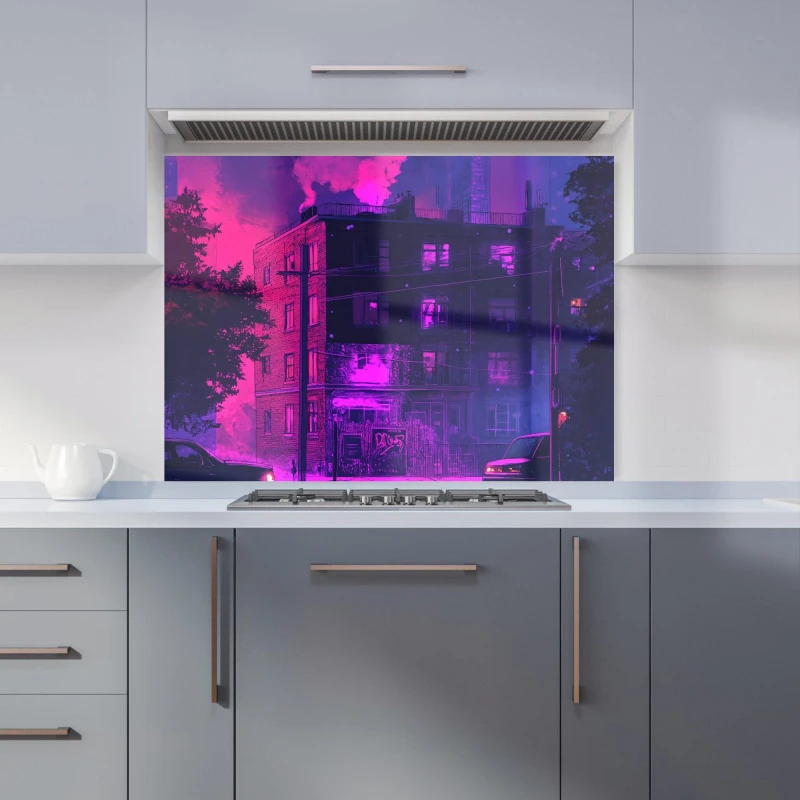 Image of Designer Kitchen Splashbacks Dante Mercer: 00033 Kitchen Splashback Size: 700mm x 650mm Multicolor Unisex 700mm x 650mm