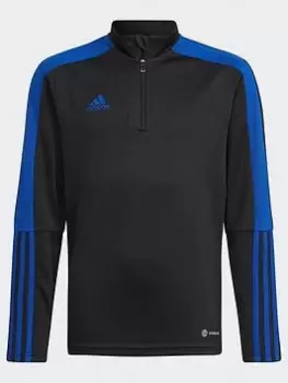Image of Boys, adidas Tiro Essential Training Top, Black, Size 5-6 Years