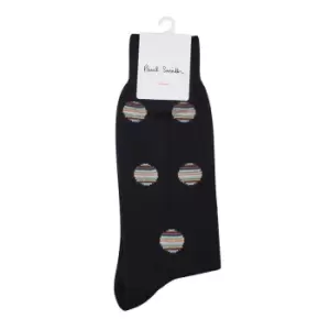 Image of PAUL SMITH Multi Polka Dot Socks - Blue