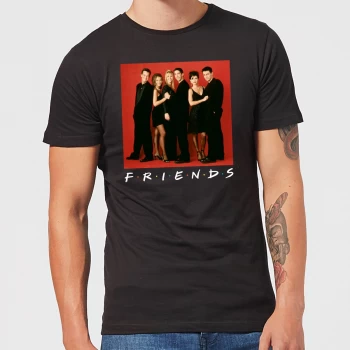 Image of Friends Character Pose Mens T-Shirt - Black - 3XL - Black