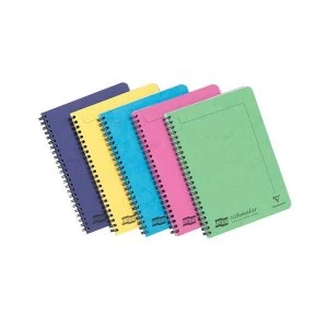 image of Europa A5 Notemaker Book Sidebound 80gm2 120 Pages Ruled Assorted Pack of 10