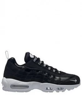 Image of Nike Air Max 95 Premium Black White Size 10 Men