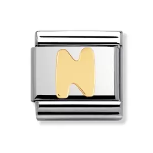 Image of Nomination Classic Gold Letter N Charm