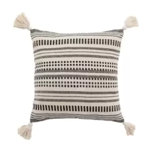 Image of Gallery Interiors Shakira Cushion Cover in Black & Natural