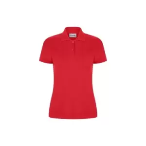 Image of Casual Classic Womens/Ladies Polo (2XL) (Red)