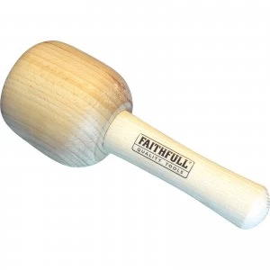 image of Faithfull Wooden Carvers Mallet 90mm