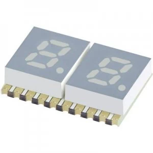 Image of Seven segment display Yellow 5.08mm 1.95 V No. of digits 2