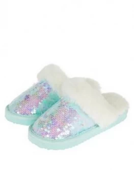 Monsoon Girls Iridescent Sequin Slider Slipper - Multi