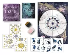 Image of practical magic includes rose quartz and tigers eye crystals 3 sheets of m