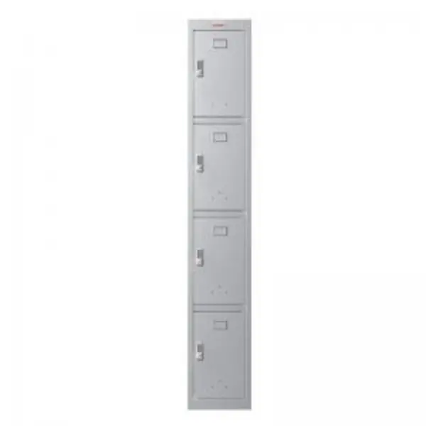 image of Phoenix PL Series 1 Column 4 Door Personal locker in Grey with EXR87301PH