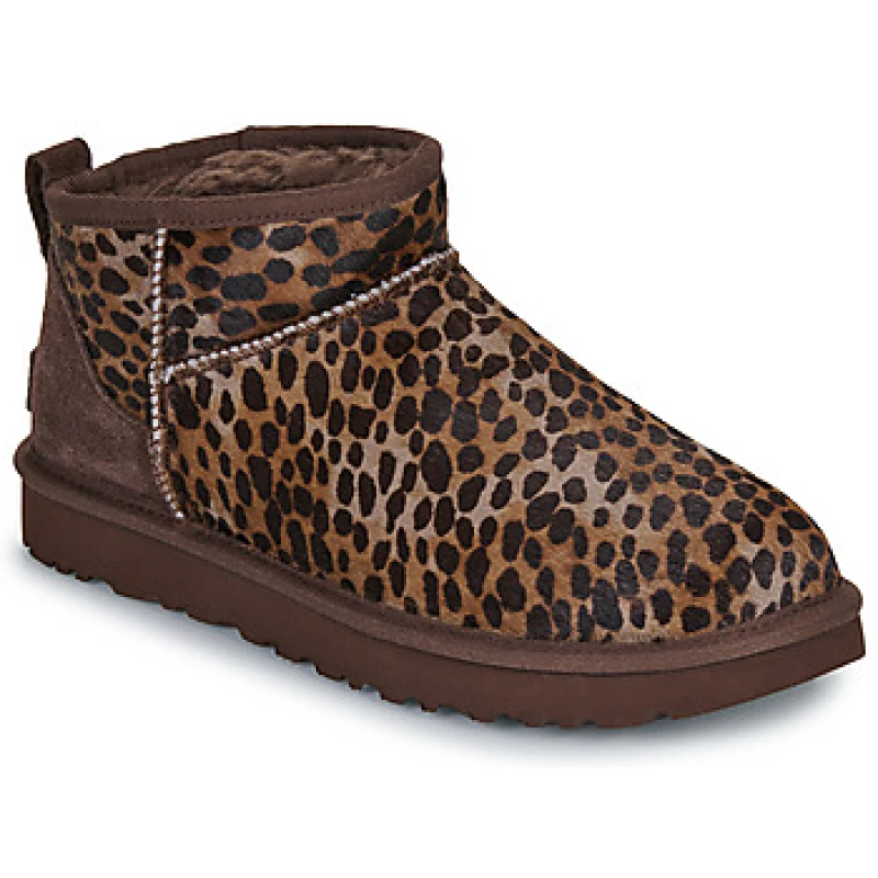 Image of UGG CLASSIC ULTRA MINI CASPIAN womens Mid Boots in Brown