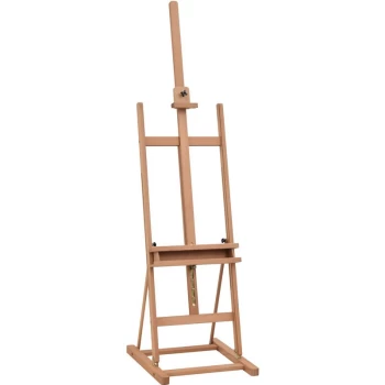 image of H-Frame Studio Easel Height Adjustable with Canvas Holder Pencil Case - Vinsetto