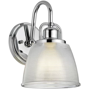 Image of Elstead - Dublin 1 Light Wall Light, Polished Chrome, Polished Chrome , IP44, G9
