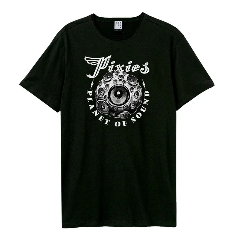 Image of Amplified Amplified Men Planet Of Sound Pixies T-Shirt in Black Size: X-Small Black XS Male 5063852068135