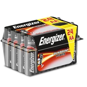 Image of Energizer AA Alkaline Power Batteries 24 Pack