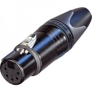 Neutrik NC5FXX-B XLR connector Socket, straight Number of pins: 5 Black