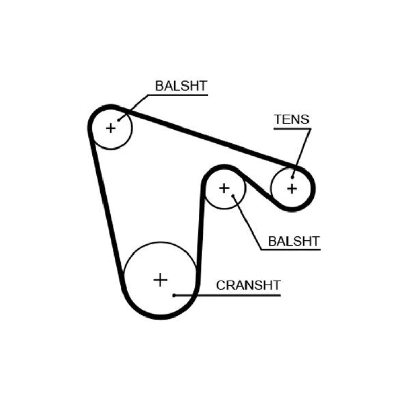 Image of GATES Timing Belt GATES 5619XS