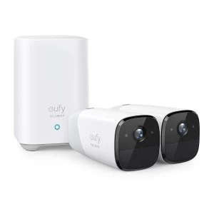 image of EufyCam 2 CCTV System - Full 1080p HD Wireless IP System with 2 x 1080p HD Cameras