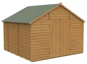 Image of Forest Garden 10 x 10ft Apex Shiplap Dip Treated Double Door Windowless Shed with Assembly