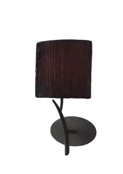 Image of Eve Wall Lamp Switched 1 Light E27, Anthracite with Black Oval Shade
