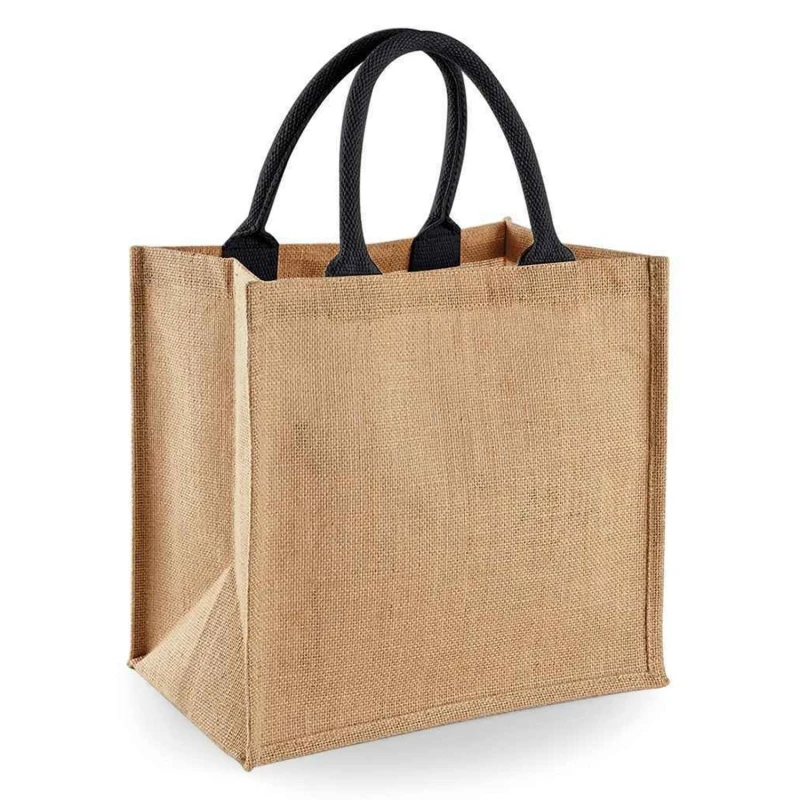 Image of Westford Mill Womens Midi Jute Tote Bag in Tan Tan Female One Size