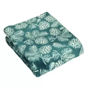 Image of Furn Irwin Throw (180cm x 140cm) (Deep Pine)