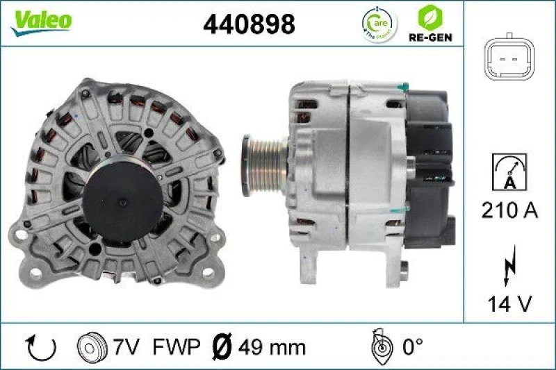 Image of Alternator VALEO 440898