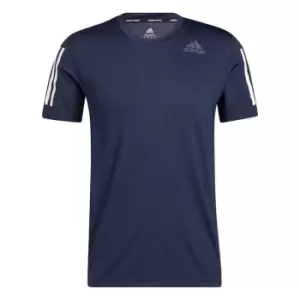 image of adidas Techfit 3-Stripes Fitted T-Shirt Mens - Blue