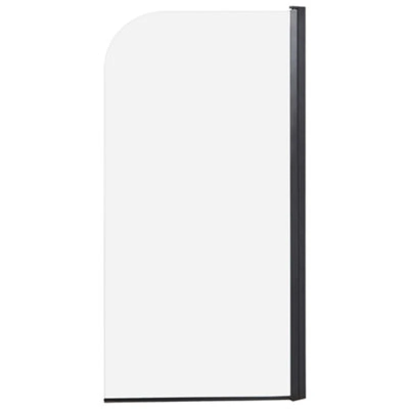Image of Beliani Shower Bath Screen Lapan 1400 X 700 mm Black