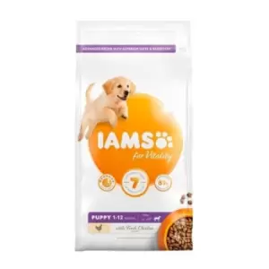 image of Iams Vitality Large Breed Chicken Puppy Food 2kg