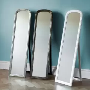 Image of Alford Cheval Brushed Brass Mirror 160x42cm Yellow